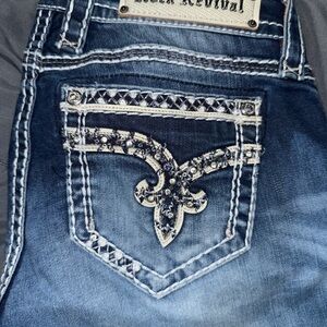 Rock Revival Women's Denim Jeans with Embellished Pocket